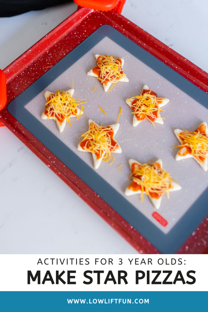 Activities to do with 3 year olds - star pizzas