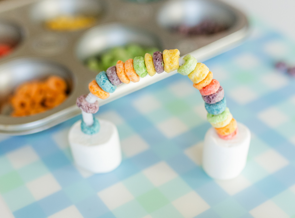 Spring Activities for Kids: Froot Loop Rainbow