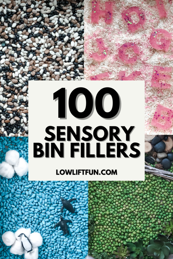 What Can I Put in a Sensory Table? 100 Sensory Bin Fillers! - LOW