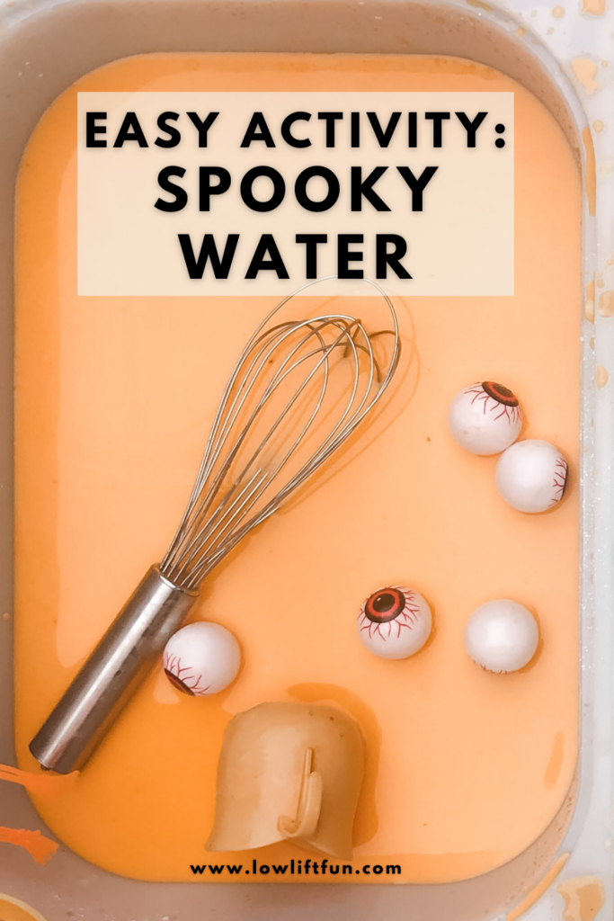 Best Fall Activities for Kids - spooky water