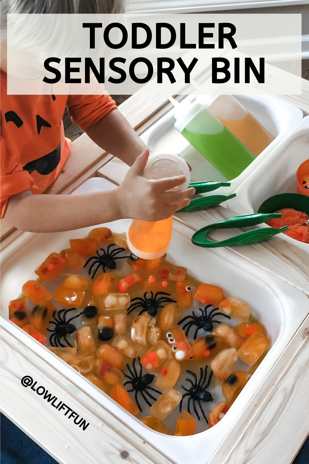 The Best Halloween Sensory Bin for Toddlers - LOW LIFT FUN