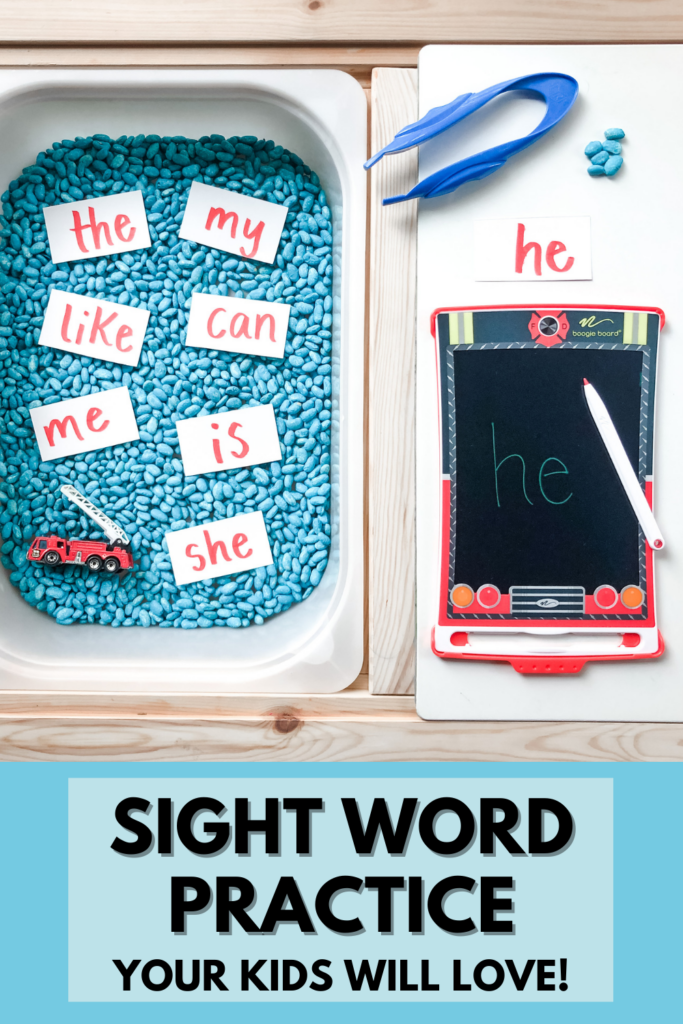 5 Ways to Use a Boogie Board - Boogie Board sight word practice