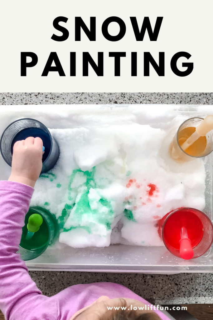 50 Easy Crafts for Kids: snow painting