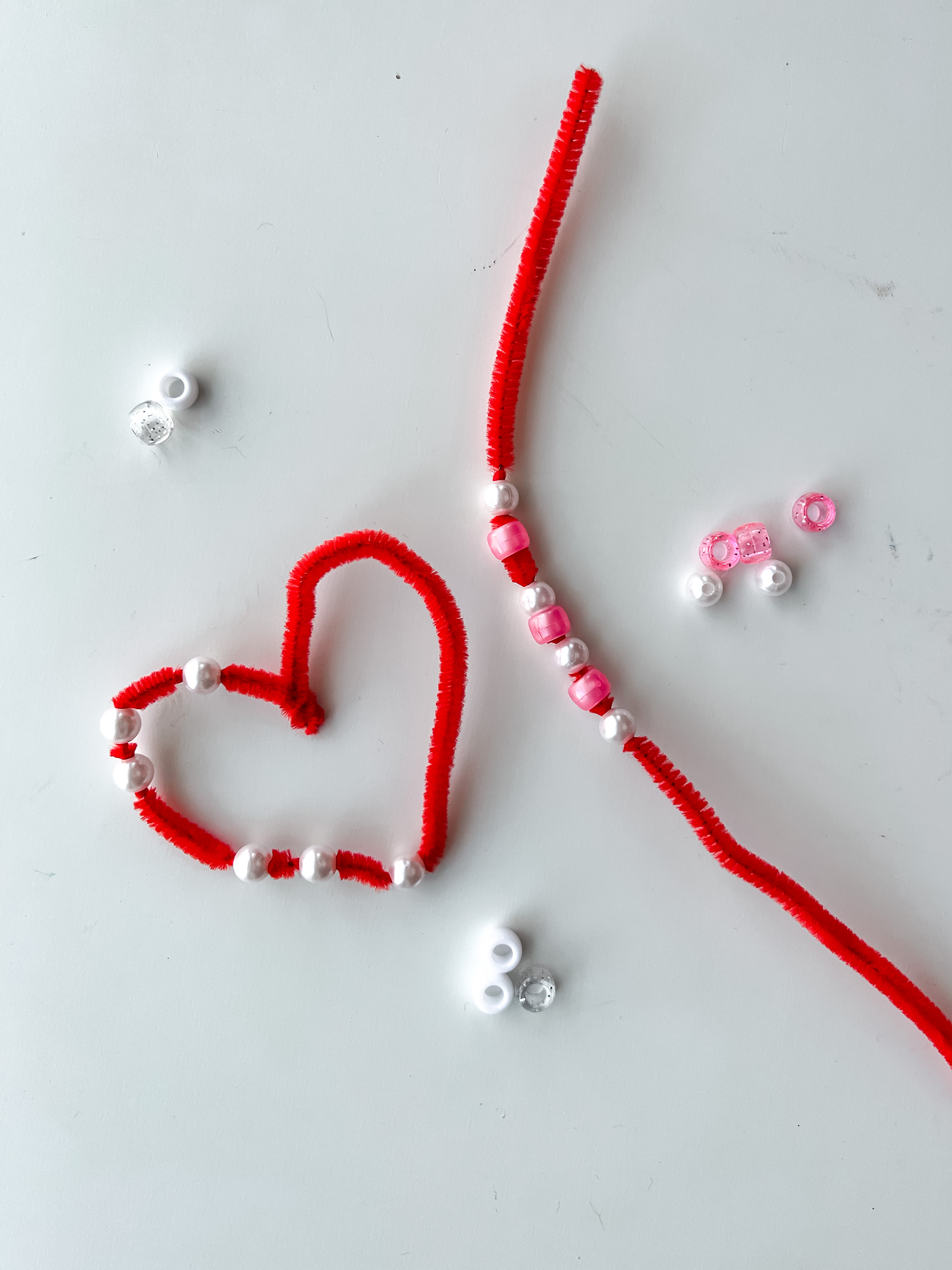 50 Easy Crafts for Kids: threading beads
