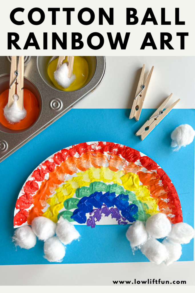 50 Easy Crafts for Kids: Cotton Ball Painting