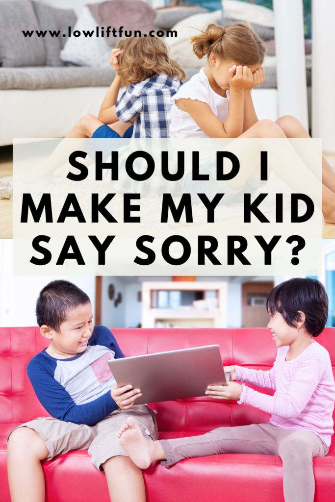 Should I Make My Kid Say Sorry?