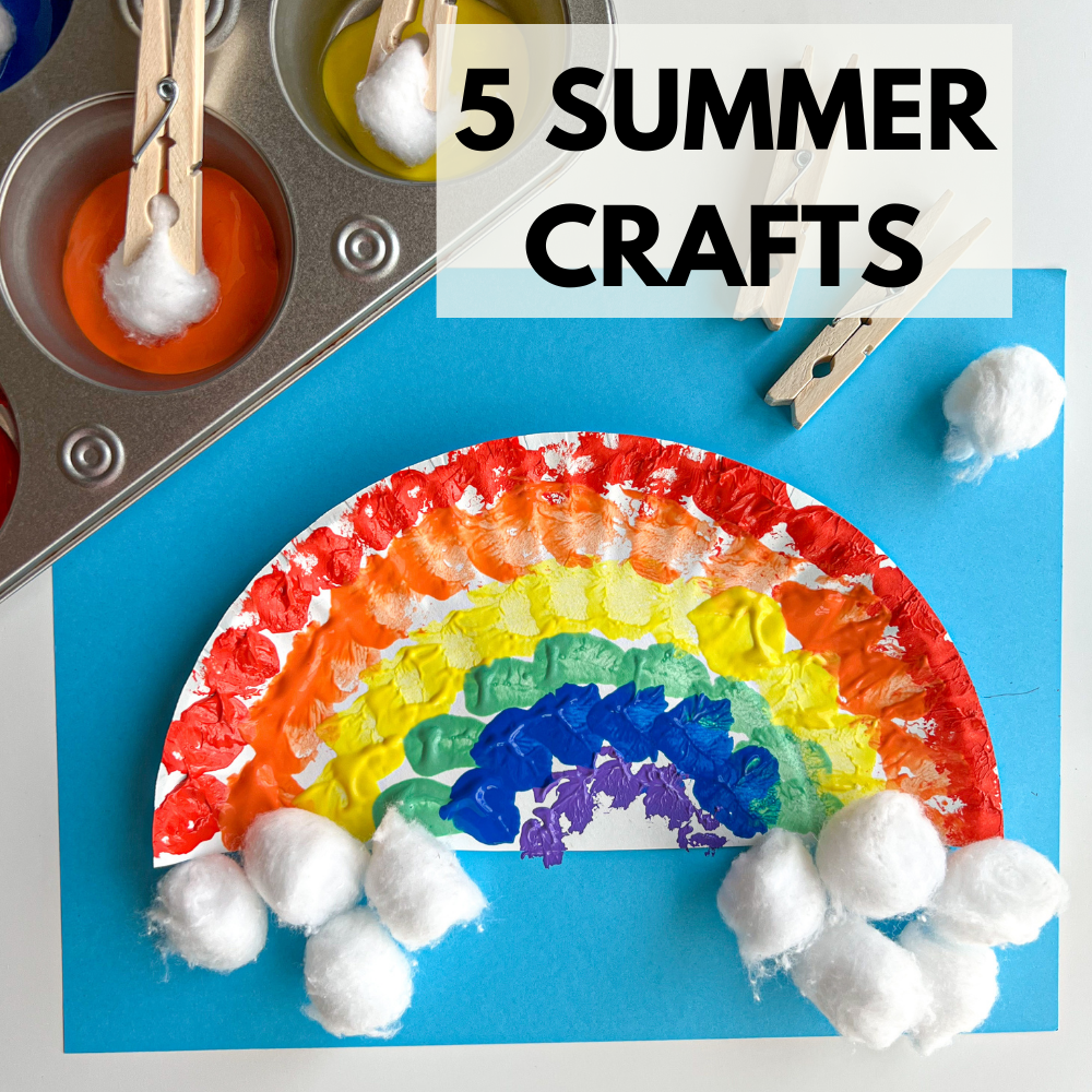 5 EASY Summer Crafts for Kids