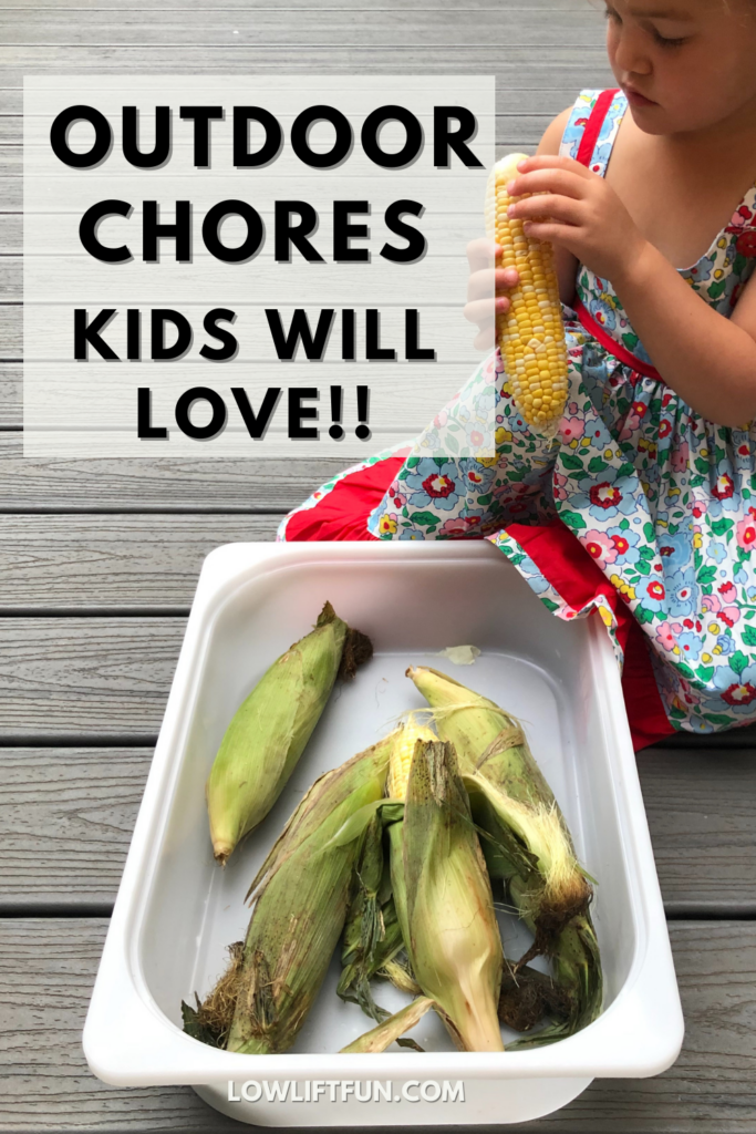 55 BEST Outdoor Activities for Kids: chores kids will love