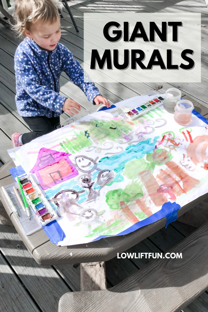 5 EASY Summer Crafts for Kids: giant murals