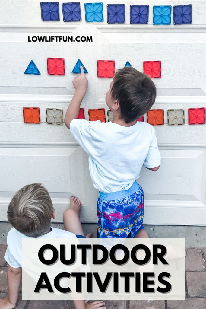 55 BEST Outdoor Activities for Kids - outdoor sensory bins