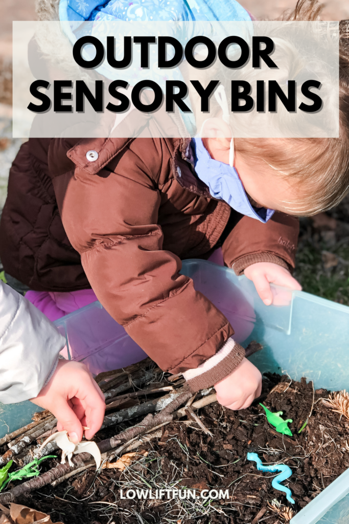 55 BEST Outdoor Activities for Kids - outdoor sensory bins