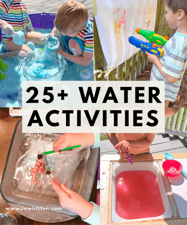 25 BEST Water Activities for Kids - LOW LIFT FUN