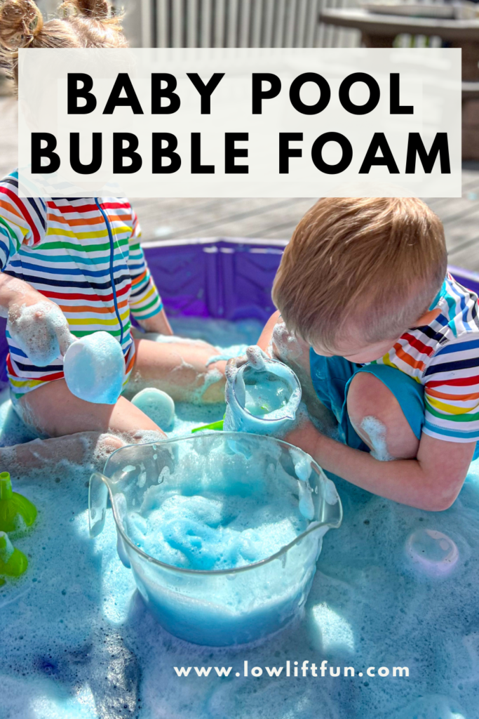50 Easy Things to Do with Toddlers - baby pool of bubble foam