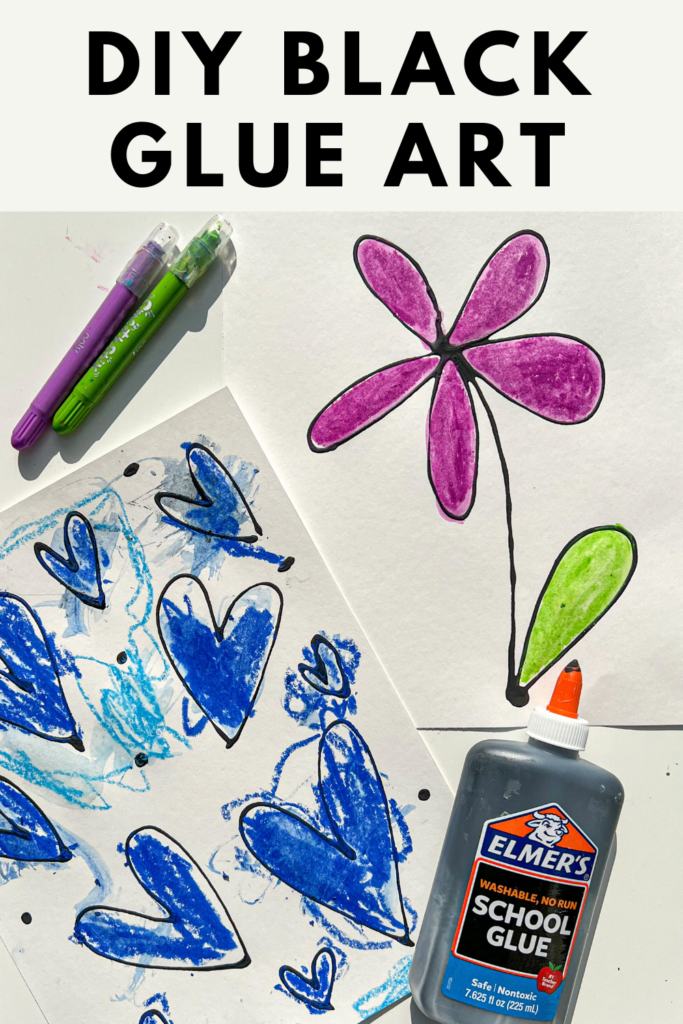 50 Easy Crafts for Kids: Black Glue