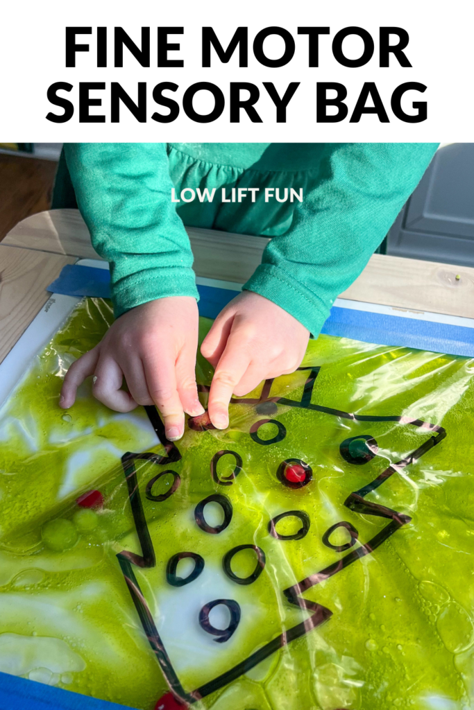 sensory bag for kids - Christmas Sensory Activity for Kids 