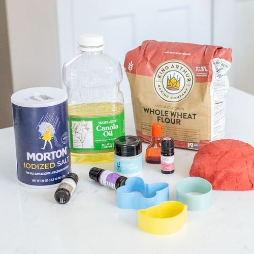 Flour and Salt Play Dough Recipe: play dough cooking on the stove
