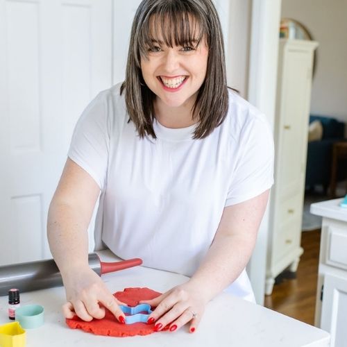 Flour and Salt Play Dough Recipe, play dough cooking on the stove