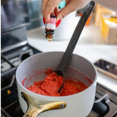 Flour and Salt Play Dough Recipe, play dough cooking on the stove