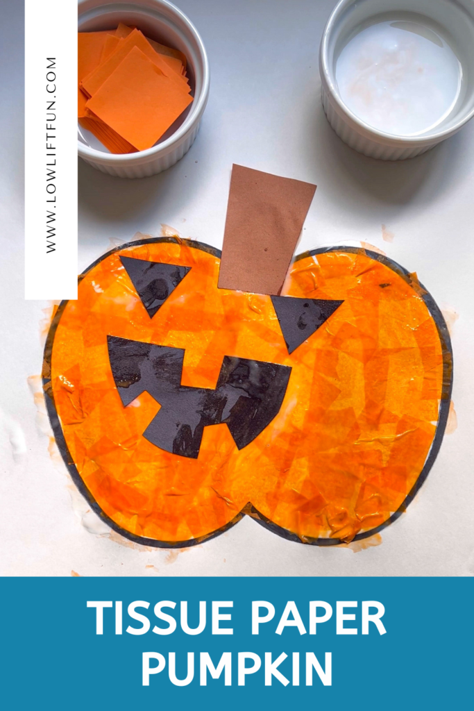 tissue paper pumpkin - Pumpkin Art Projects for Preschool 