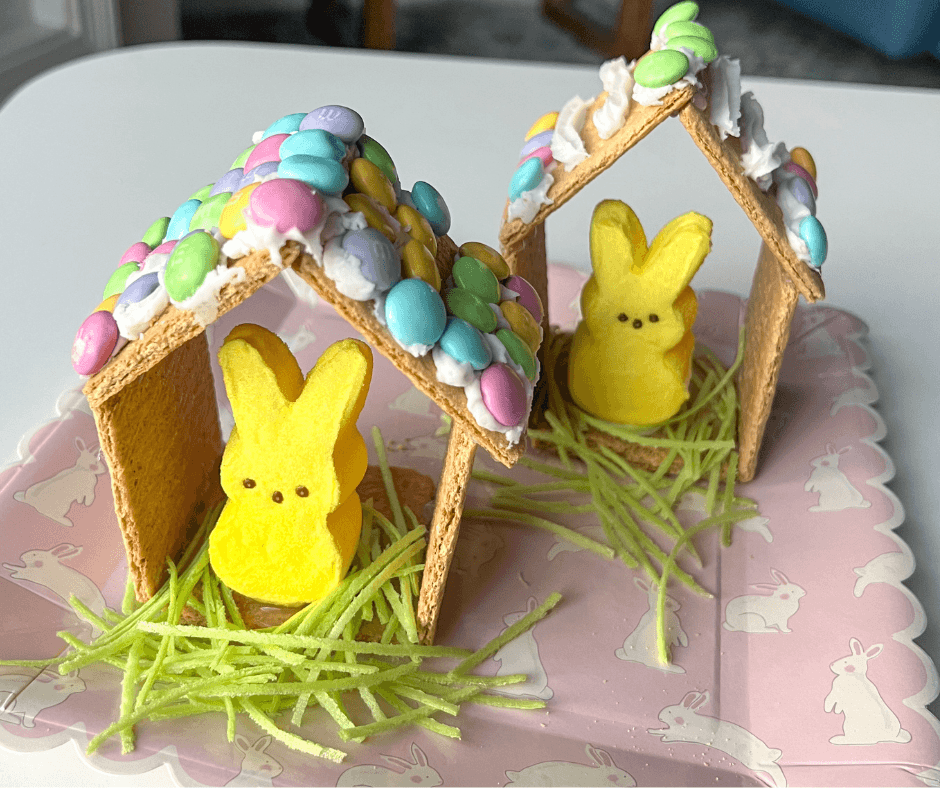 Easter Art Project for Preschoolers - Peep House Easter Craft