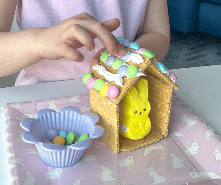 Easter Art Project for Preschoolers - how to make a Peep House