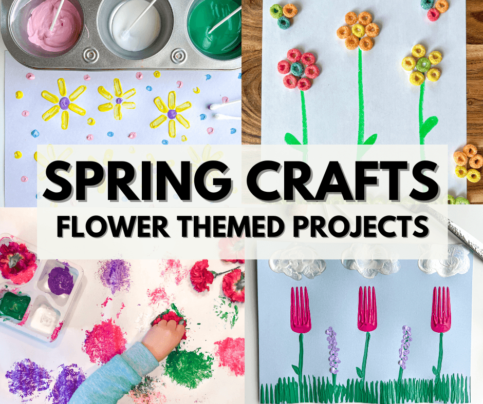 Easy Spring Crafts for Preschoolers – Best Flower Themed Crafts!