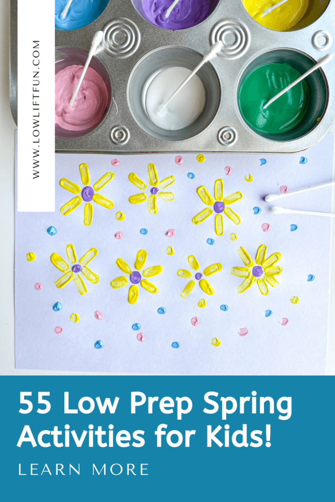 Easy Spring Crafts for Preschoolers - Q-Tip Flowers