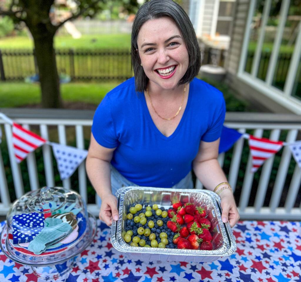 Cookout Ideas for 4th of July - fruit tray hack