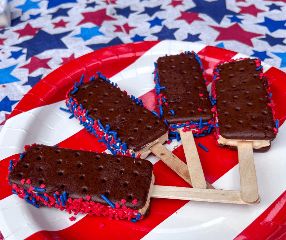 Ice Cream Sandwiches - 20 Amazing Pool Party Ideas for Food, Snacks, and Desserts