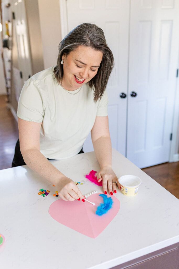 Valentine's Day Art Activities for Preschoolers - collage hearts